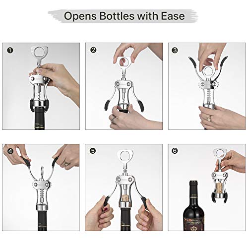 BENENO Premium Wing Corkscrew Wine Opener