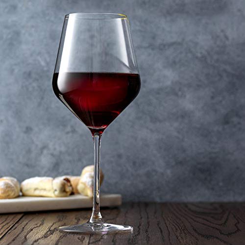 JoyJolt Layla 17 oz Red Wine Glasses, Set of 4