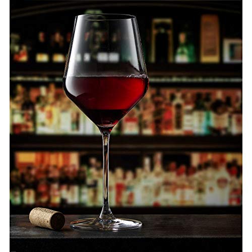JoyJolt Layla 17 oz Red Wine Glasses, Set of 4
