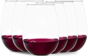 Set of 6 Ravenscroft Stemless Wine Glasses