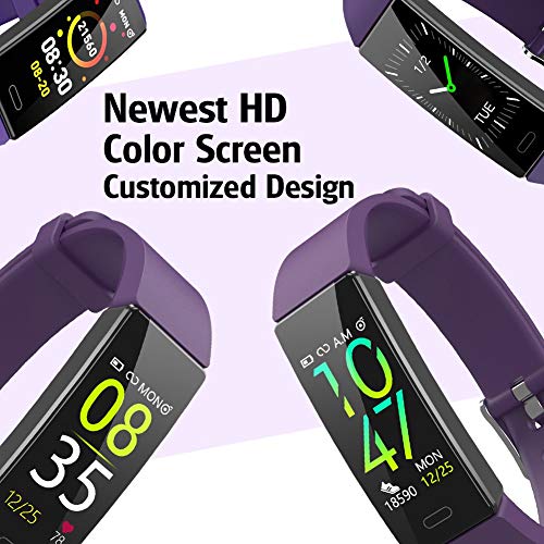 ZURURU Waterproof Fitness Tracker with Heart Rate Monitor