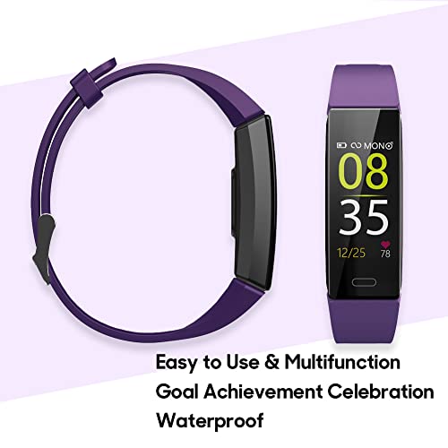 ZURURU Waterproof Fitness Tracker with Heart Rate Monitor