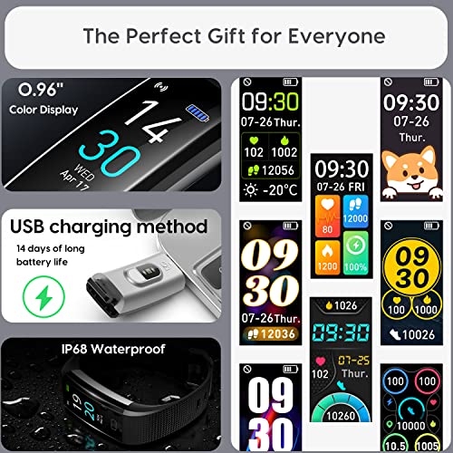 ENGERWALL Waterproof Fitness Tracker with Heart Rate Monitor