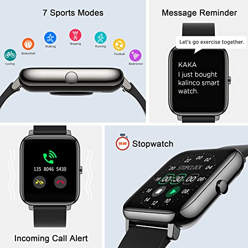 KALINCO Smart Watch with Fitness Tracker & Heart Rate