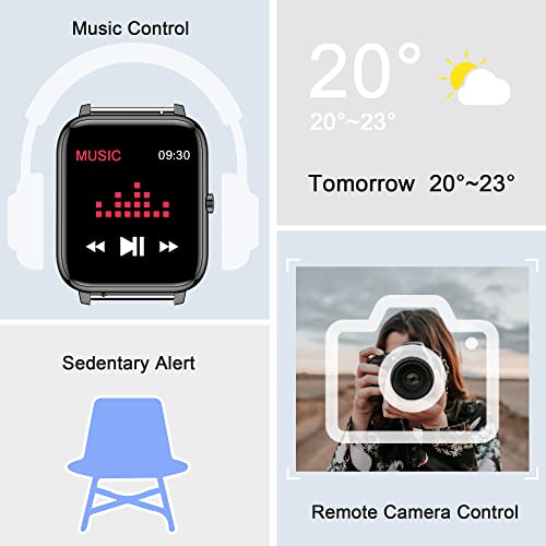 KALINCO Smart Watch with Fitness Tracker & Heart Rate