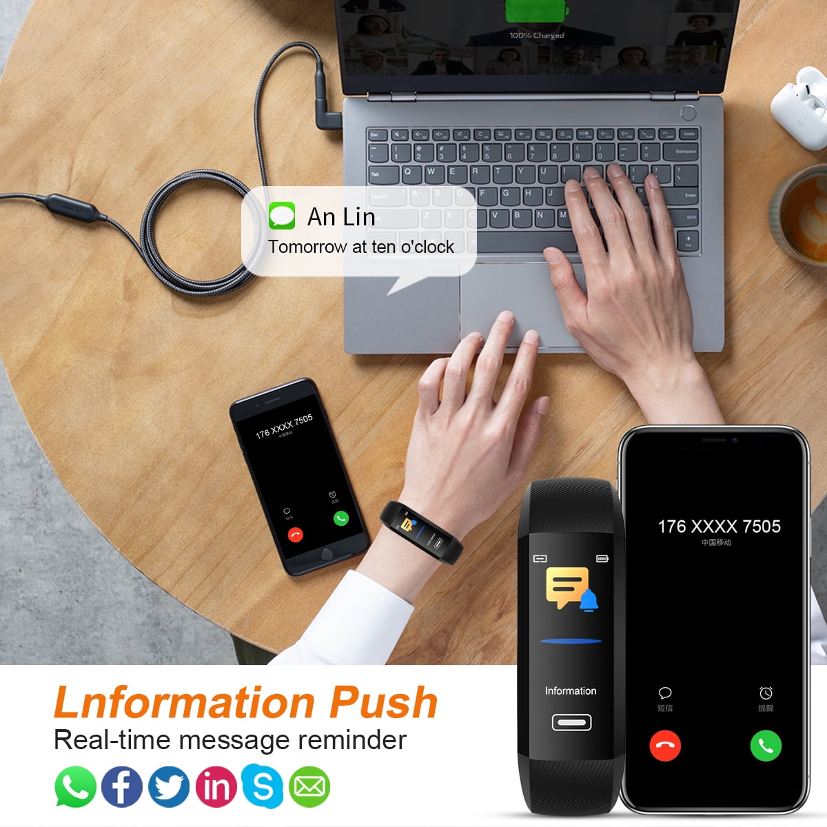 Fitness Tracker for Women with Heart Rate & Sleep Monitor