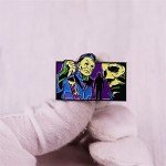 Michael Myers Enamel Brooch for Horror Fans