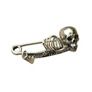 Gothic Skull Pin Brooch - Halloween Accessory