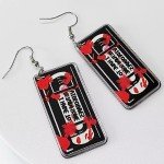 Bloodstain Dangle Earrings for Halloween Horror Parties