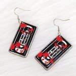Bloodstain Dangle Earrings for Halloween Horror Parties