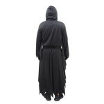 Adult Black Terror Hooded Horror Costume with Mask