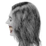 Creepy Smiling Demon Mask for Halloween Fun