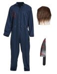 Men's Scary Navy Halloween Costume Set 3Pcs