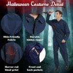 Men's Scary Navy Halloween Costume Set 3Pcs
