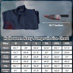 Men's Scary Navy Halloween Costume Set 3Pcs