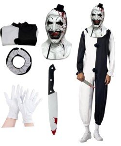 Pigmiss Adult Clown Costume for Halloween Horror
