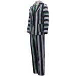 Beetle Juice Men's Striped Costume for Halloween