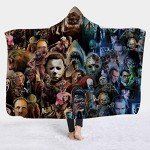 Mysterious Character Hooded Blanket for Gothic Fans
