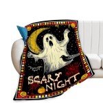 Spooky Gothic Ghost Fleece Throw Blanket 40"x50