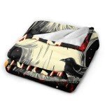 Spooky Gothic Ghost Fleece Throw Blanket 40"x50