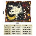 Spooky Gothic Ghost Fleece Throw Blanket 40"x50