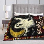 Spooky Gothic Ghost Fleece Throw Blanket 40"x50