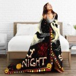 Spooky Gothic Ghost Fleece Throw Blanket 40"x50