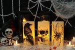 Spooky Flameless Candle Set for Halloween Decor