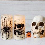 Spooky Flameless Candle Set for Halloween Decor