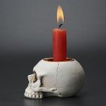Crying Skull Candle Holder for Halloween Decor