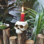 Crying Skull Candle Holder for Halloween Decor