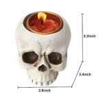 Crying Skull Candle Holder for Halloween Decor