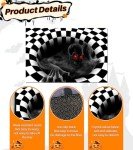 Creepy 3D Skeleton Halloween Doormat for Decor