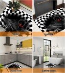 Creepy 3D Skeleton Halloween Doormat for Decor