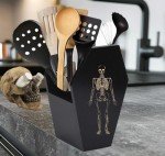 Gothic Coffin Utensil Holder for Spooky Kitchens