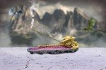 Purple Skeletal Slumber Incense Burner by Nemesis Now