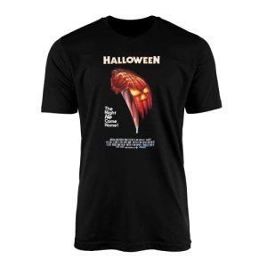 Myers Mask Halloween Dagger Black T-Shirt