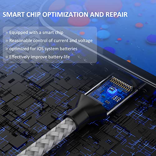 Apple MFi Lightning Charger Cable 6-Pack - Fast Charging