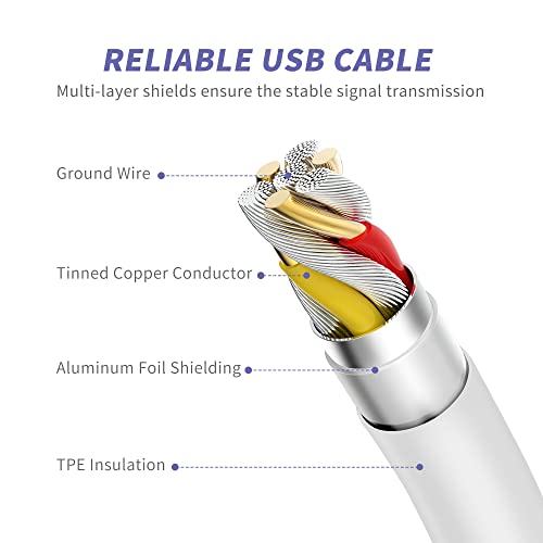 iPad Charger 12W with 2 Charging Cables