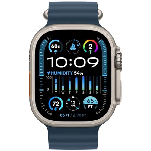 Apple Watch Ultra 2 - Titanium Case, Blue Band