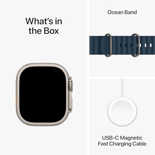 Apple Watch Ultra 2 - Titanium Case, Blue Band