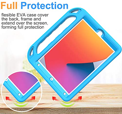 BMOUO Kids Case for iPad 10.2" - Blue