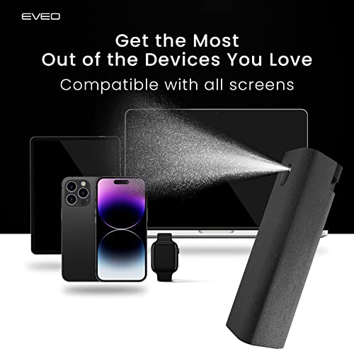 EVEO 2-in-1 Screen Cleaner Spray and Wipe
