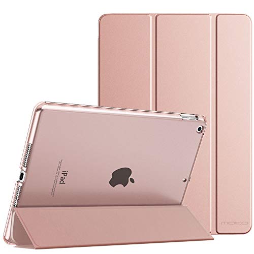 Moko Slim Stand Case for iPad 10.2 Rose Gold
