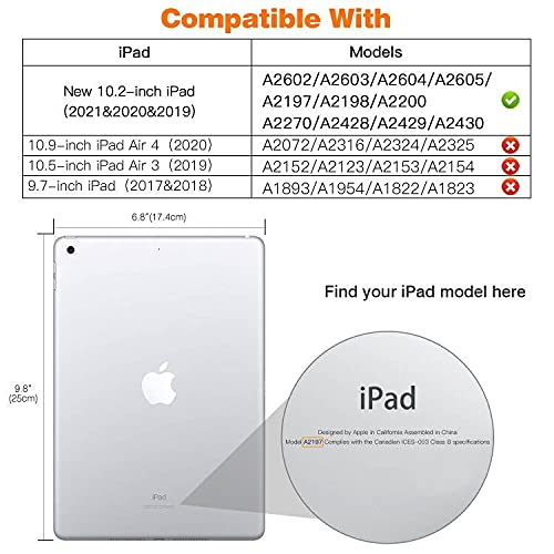 Moko Slim Stand Case for iPad 10.2 Rose Gold