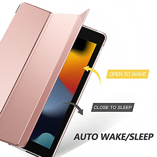 Moko Slim Stand Case for iPad 10.2 Rose Gold