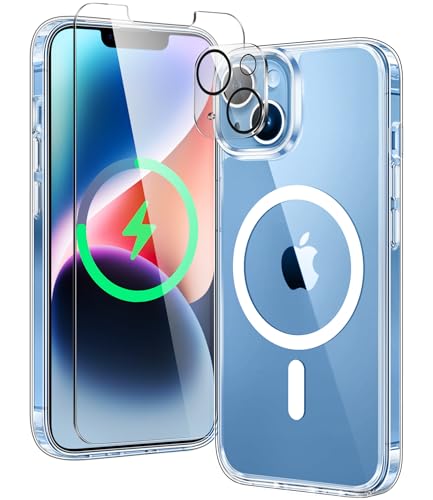 FNTCASE Clear iPhone 14 & 13 Protective Case