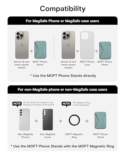 MOFT Magnetic Wallet Stand for iPhone 15/14/13/12