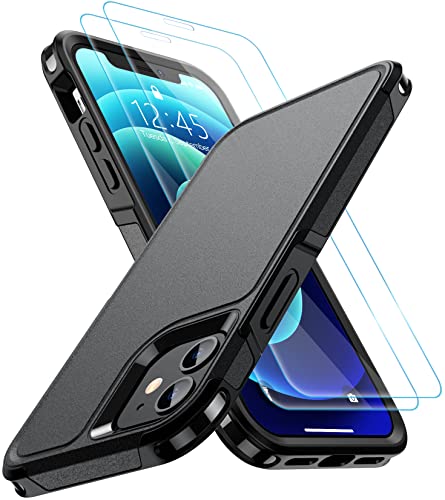 Military Grade iPhone 12/12 Pro Case with Screen Protectors