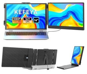 KEFEYA 14" FHD Portable Dual Screen Monitor